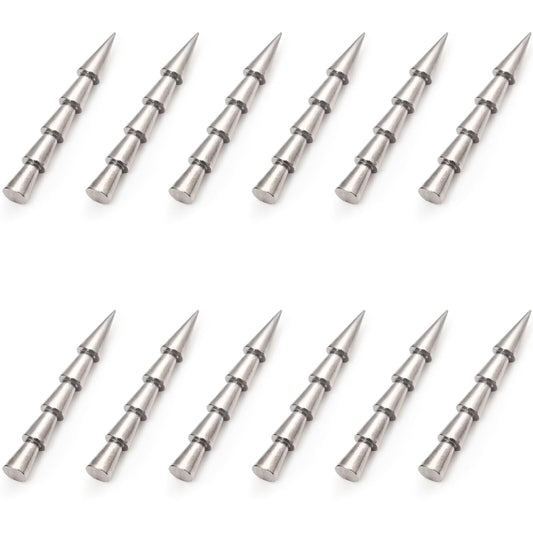 Fishfun 12/20pcs Tungsten Nail Weights for Neko Wacky Rig Fishing, Insert Pencil Worm Sinkers for Bass Fishing, 1/16oz, 12pcs