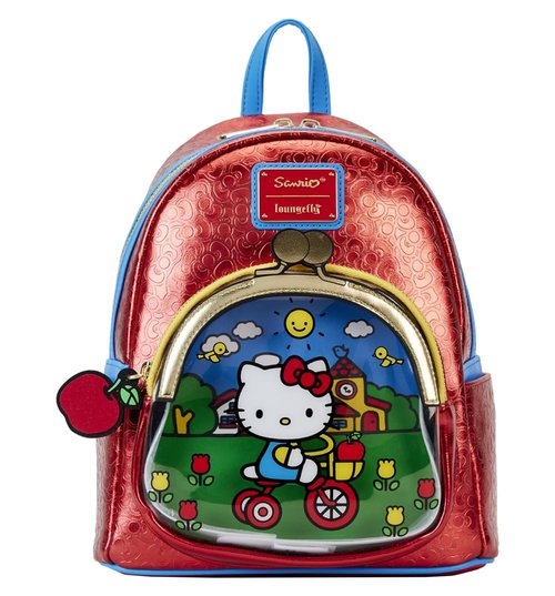 Loungefly Hello Kitty 50th Anniversary Coin Bag Metallic Mini Backpack Standard