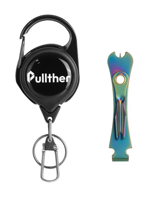 pullther fishing Fly Fishing Nippers,Fishing Line Cutter,Fly Fishing Nippers with Retractor,Fishing Knot Tying Tool,Cleaning Eyelets