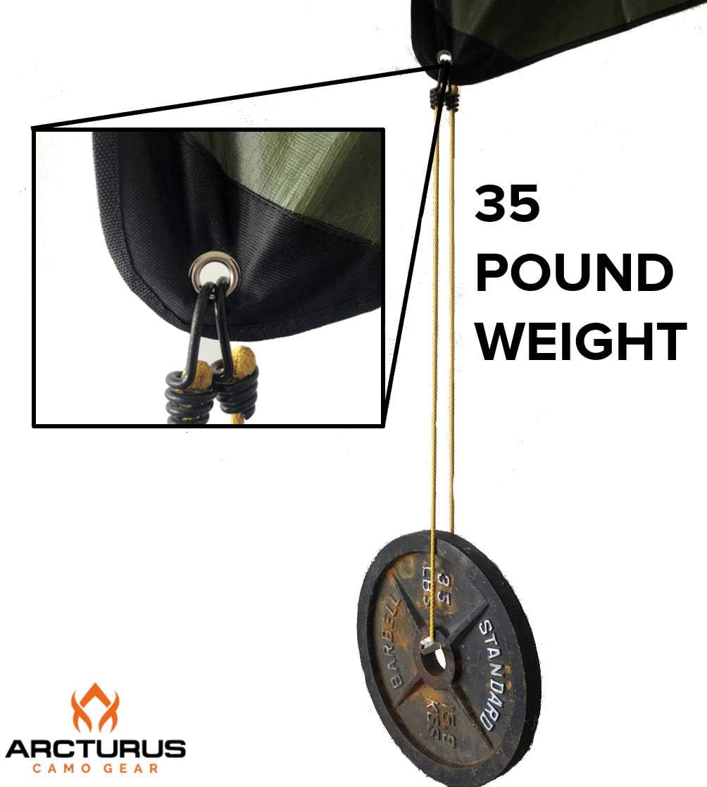 Arcturus Insulated Tarp | Reusable Heavy Duty Thermal Survival Blanket – 60 x 82 inches, Reflects 90% Body Heat, Waterproof, Windproof, 3-Layer Design, Reinforced Grommets, Olive Green