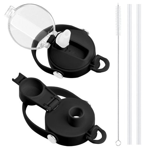 SENDESTAR Straw Lid for Hydroflask Wide Mouth Water Bottle with 12,16,18,20,24,32,40,64 oz, Auto Flip Straw Top Cap fit Most Wide Mouth Bottles, Sports Cap Water Bottle Accessories Top Replacement