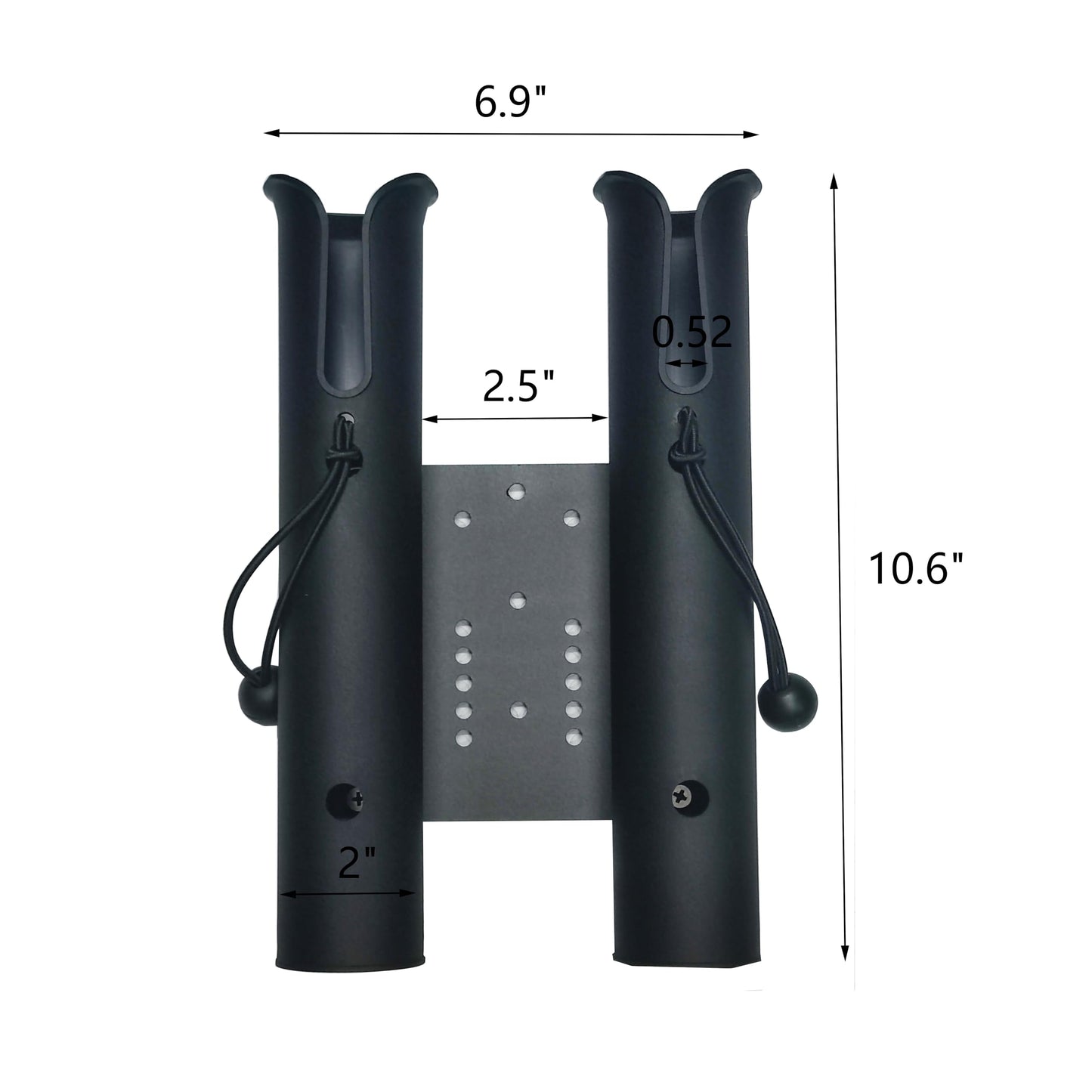 Fishing Rod Holder for Bike, Cart, Camping Carts,Scooter, Motorcycle, ATV & Beach Car