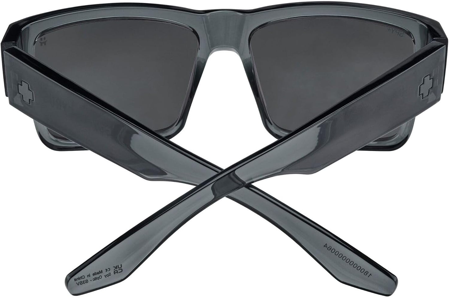 Spy Cyrus Sunglasses Translucent Gunmetal with Happy Gray Gunmetal Spectra Mirror
