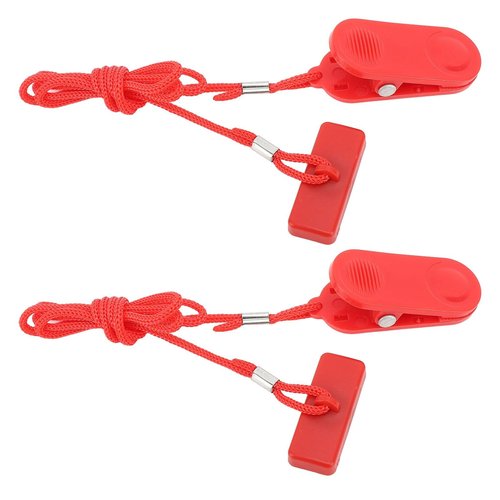 Treadmill Safety Key, Universal Treadmill Magnetic Locks Emergency Stop Switch Wire Clip for Home Gym