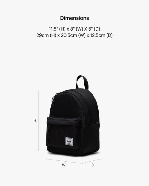 Herschel Supply Co. Herschel Classic Mini Backpack, Black, One Size