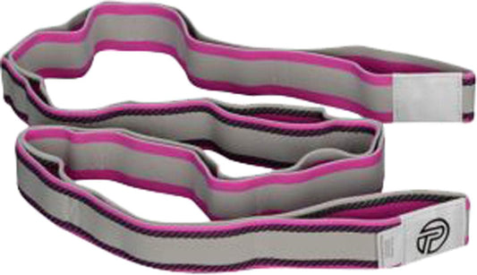 Pro-Tec Stretch Band, Pink, Strength Training, Resistance Bands, Latex, Toning, Shoulders, Back, Glutes, Core, Foot, Upper & Lower Legs, Easy to Use, Working Out, Static Stretching, Dynamic Exercises