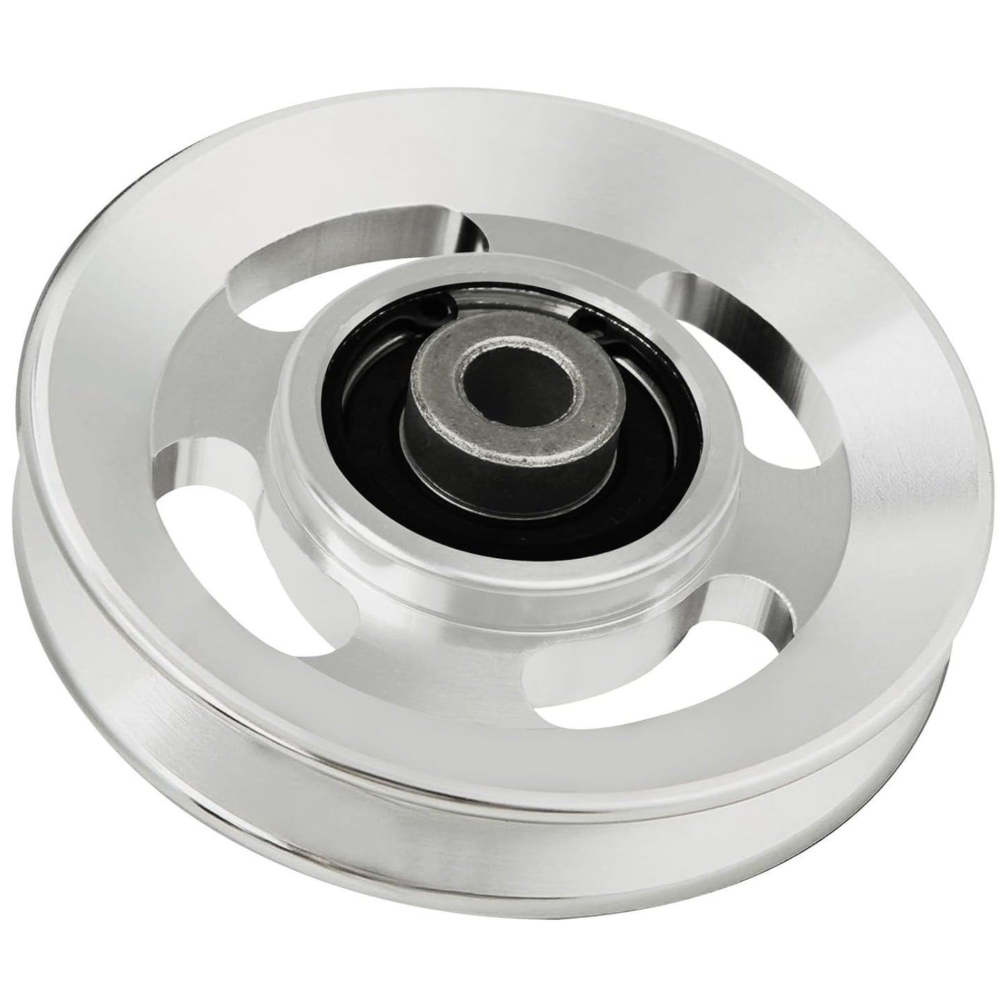 90mm(3.54inch) Universal Bearing Pulley Wheel for Cable Machine Gym Equipment Part Garage Door (2 PCS)