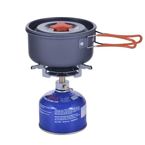 BIUMALL Windproof Camping Gas Stove Portable Foldable Backpack Electronic Stove Head Outdoor Cooking Picnic HikingMountaineering Camping