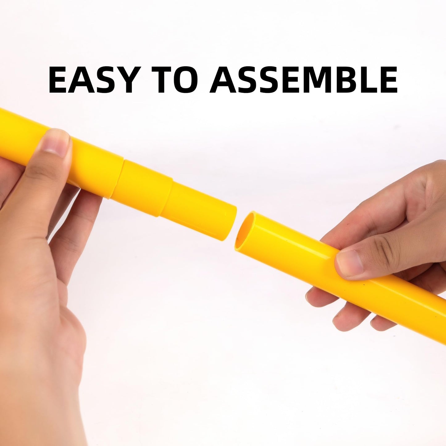 6 Pcs 5FT Agility Training Poles for Soccer,Basketball,Football,Dog,Horse Training-Adjustable Speed and Agility Training Equipment Sports Training Sticks with Ground Spring Nails and Storage Bag