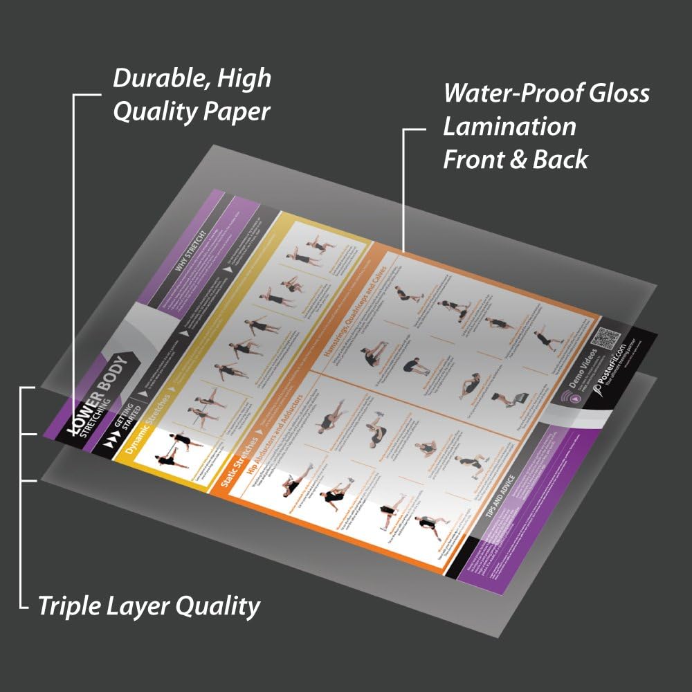 EXTRA LARGE Training Zones & Thresholds Poster - Laminated Home & Gym Chart with Video Support