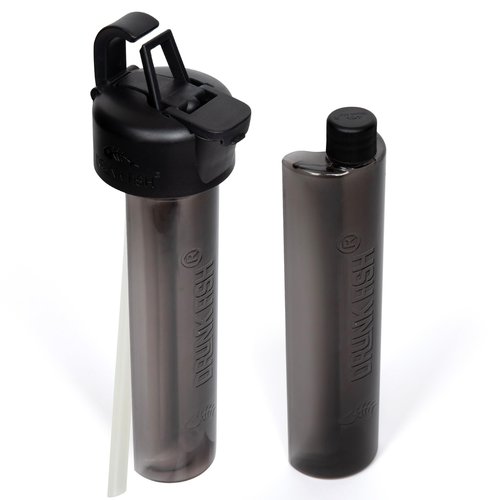 Drunk Fish Lid With Extra Flask | Concealed Lid for Wide Mouth Water Bottles | Covert Beverage Concealment and Enhancement | Secret Compartment Plastic Flask