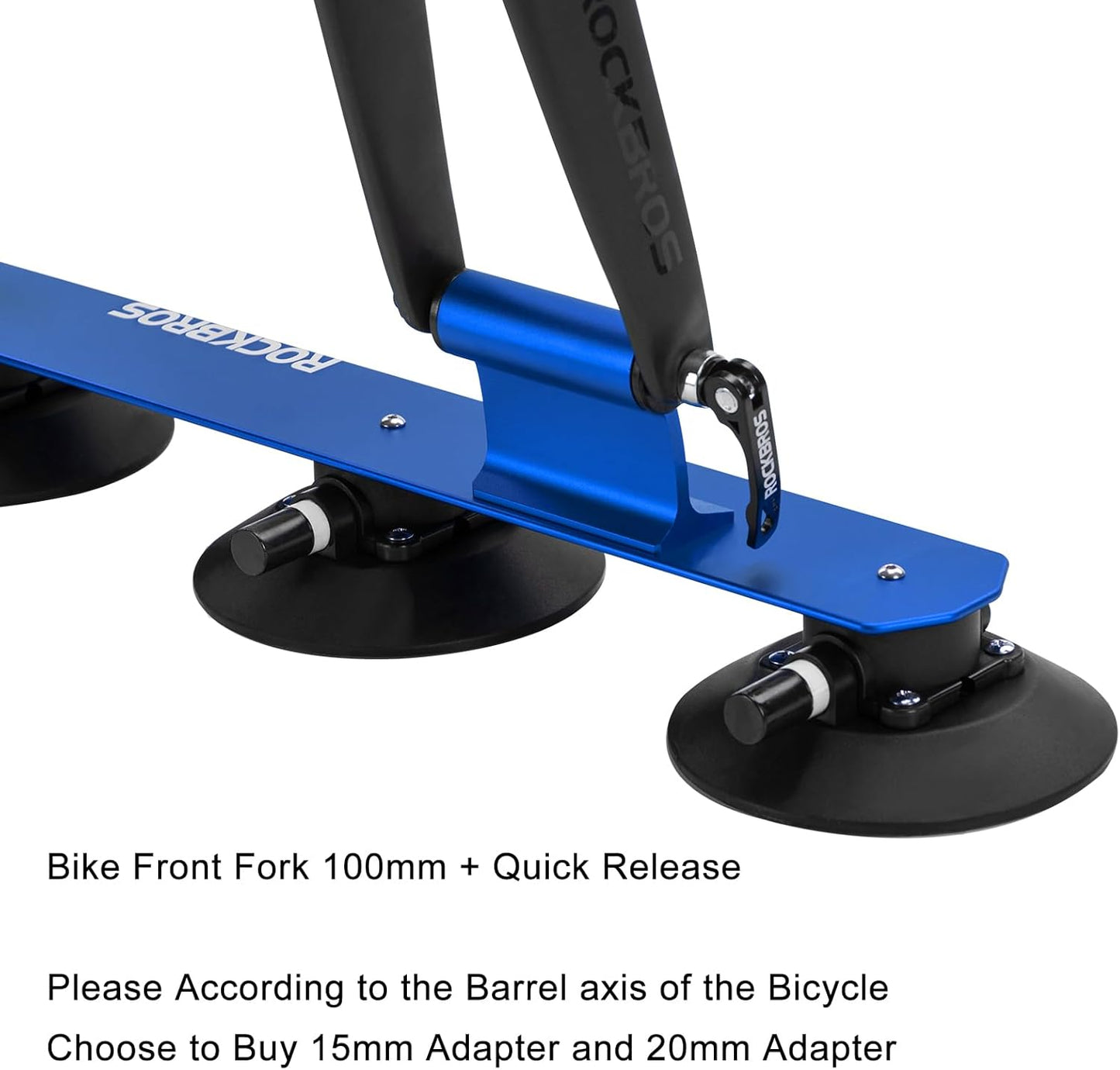 ROCKBROS Suction Cup Bike Rack for Car Roof Top Sucker Bike Rack Quick Release Aluminium Alloy Bike Carrier with Sucker for 1 Bike