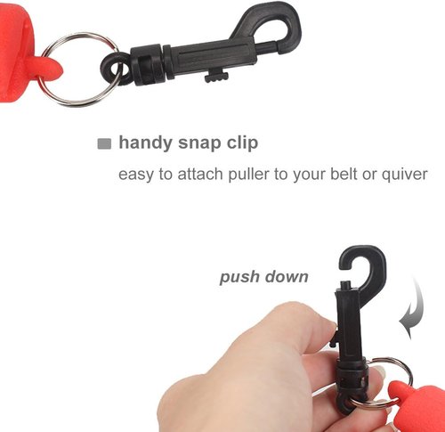 KRATARC Archery Arrow Puller Target Remover Gripper with Belt Clip