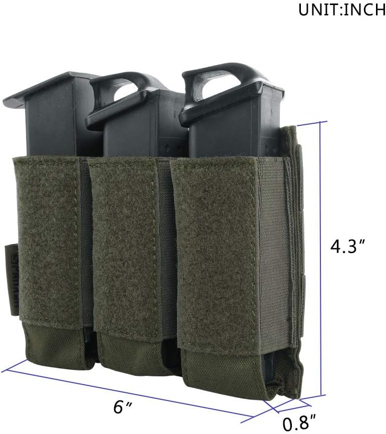 EXCELLENT ELITE SPANKER Tactical Open Top Double/Triple Pistol Mag Pouch for Glock M1911 92F Magazines 40mm Grenade