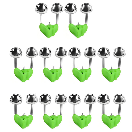 Fishing Bells for Rods - Extra Loud Dual Alert Alarm Clips for Fishing Rods, Types of Fishing (10Pcs)