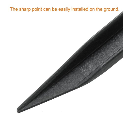 Litoexpe 9 Inch Plastic Tent Stakes, 16pcs Ground Stakes Heavy Duty, Durable Canopy Tent Stakes, Sturdy Tent Pegs for Outdoor Campings, Black Edging Stakes for Sand Beach and Garden Lawn