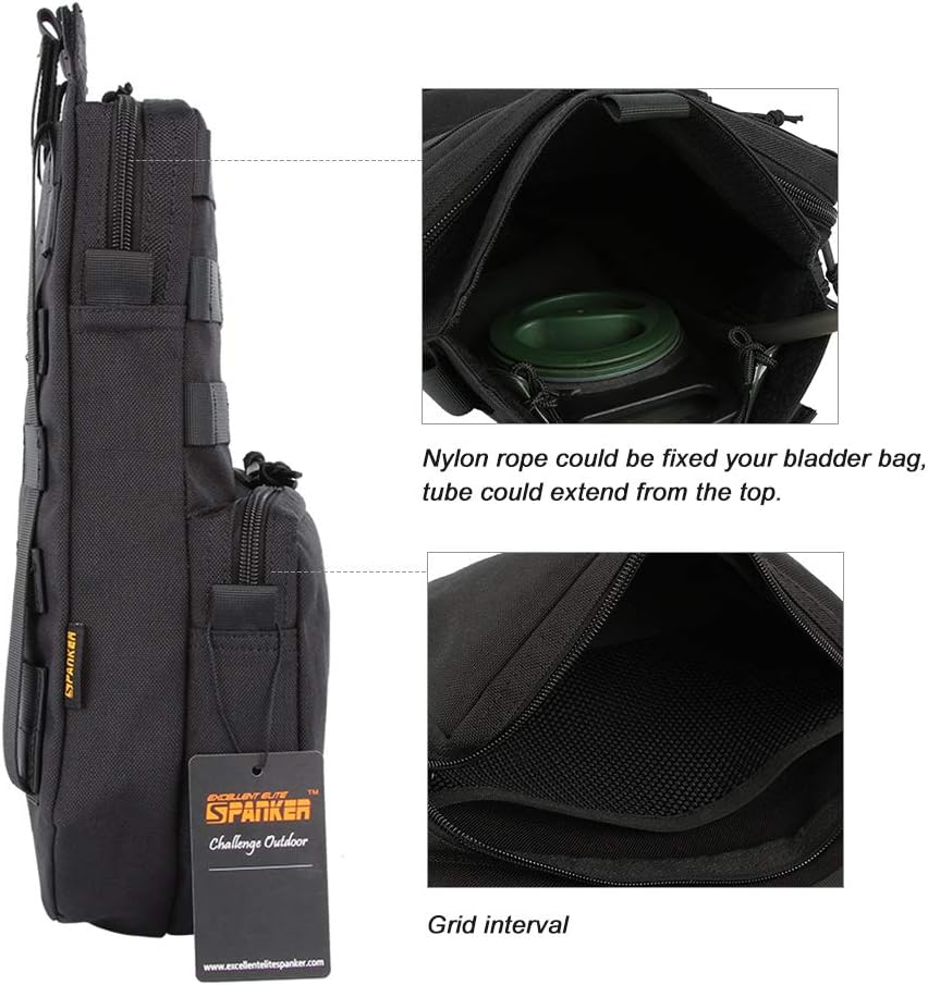 EXCELLENT ELITE SPANKER Tactical MOLLE Hydration Pack for 3L Hydration Water Bladder Molle Vest Accessory