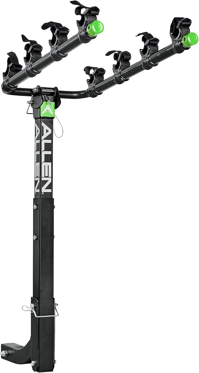 Allen Sports Deluxe Locking Quick Release 4-Bike Carrier for 2 Inch Hitch, Model 542QR, Black