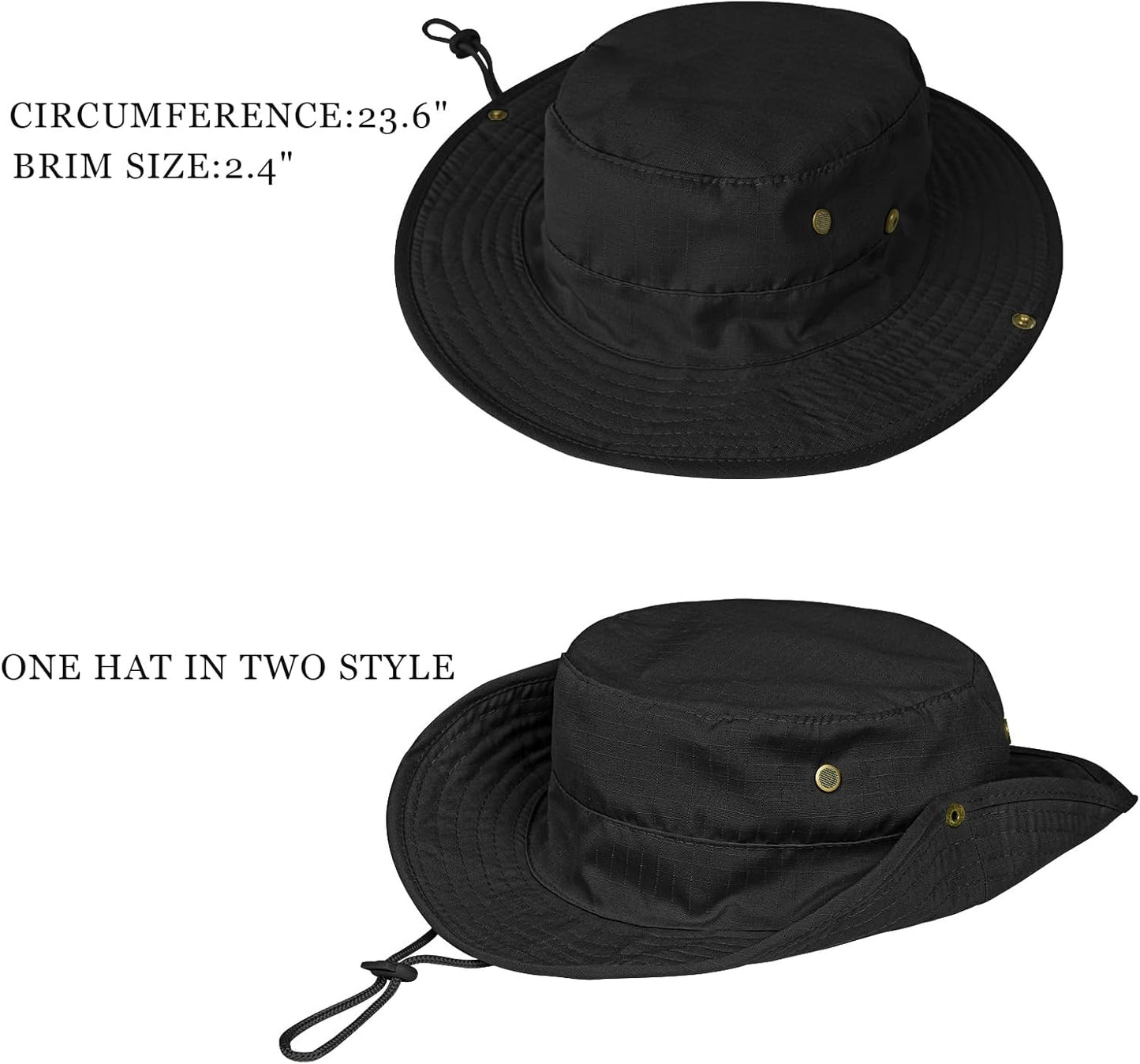 UPF 50+ Sun Hat | Foldable Boonie Hat for Men & Women | Fishing & Hiking