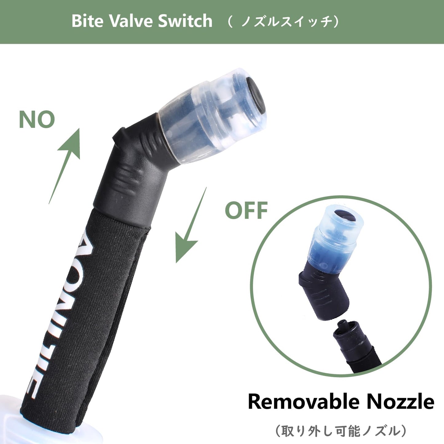 JEELAD Sports Collapsible Water Bottle BPA Free Replacement Straws Lid for Running Water Bottle