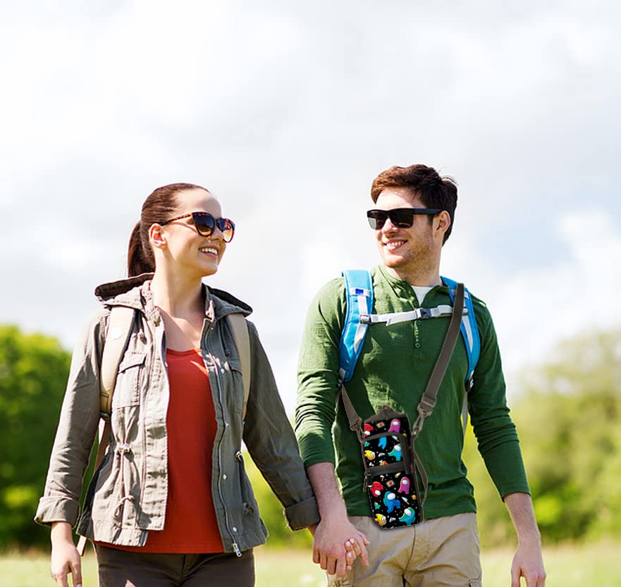 ARIYIDA 25oz & 40oz Water Bottle Carrier Bag, Water Bottle Holder, Adjustable Shoulder Hand Strap Pocket Sling Sleeve for Men/Women Walking Camping Travel work (RYD-WBH-3, 25oz)