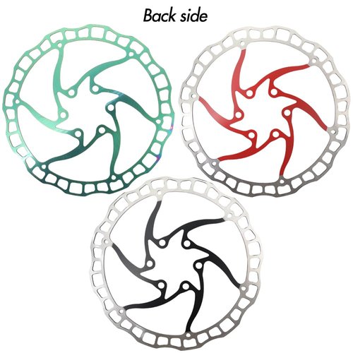 DJC Bike Brake Disc Rotor 2pcs MTB Brake Disc 160mm 180mm with 6 Bolts Road Bike MTB BMX e Scooter Steel Brake Disc iiipro (2pcs red, 180mm)
