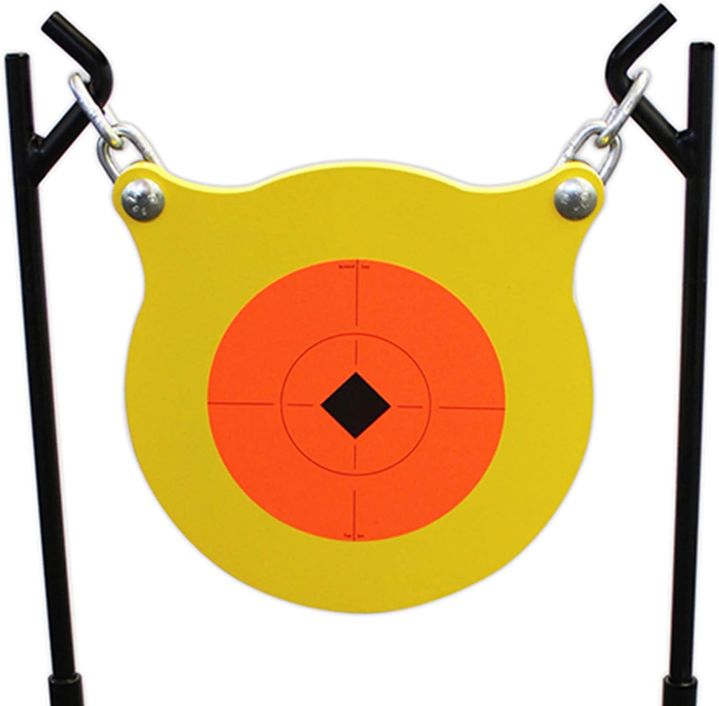 Birchwood Casey World of Targets Boomslang AR500 Steel Durable 0.5" Thick 9.5" Diameter Shooting Gong Target with Stand & Hanging Hardware