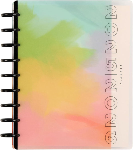 Happy Planner Disc-Bound 12-Month July 2025–June 2026 Planner with 3 Extra Months, Classic Size, Teacher Layout, Teacher Notes, 7" x 9.25”