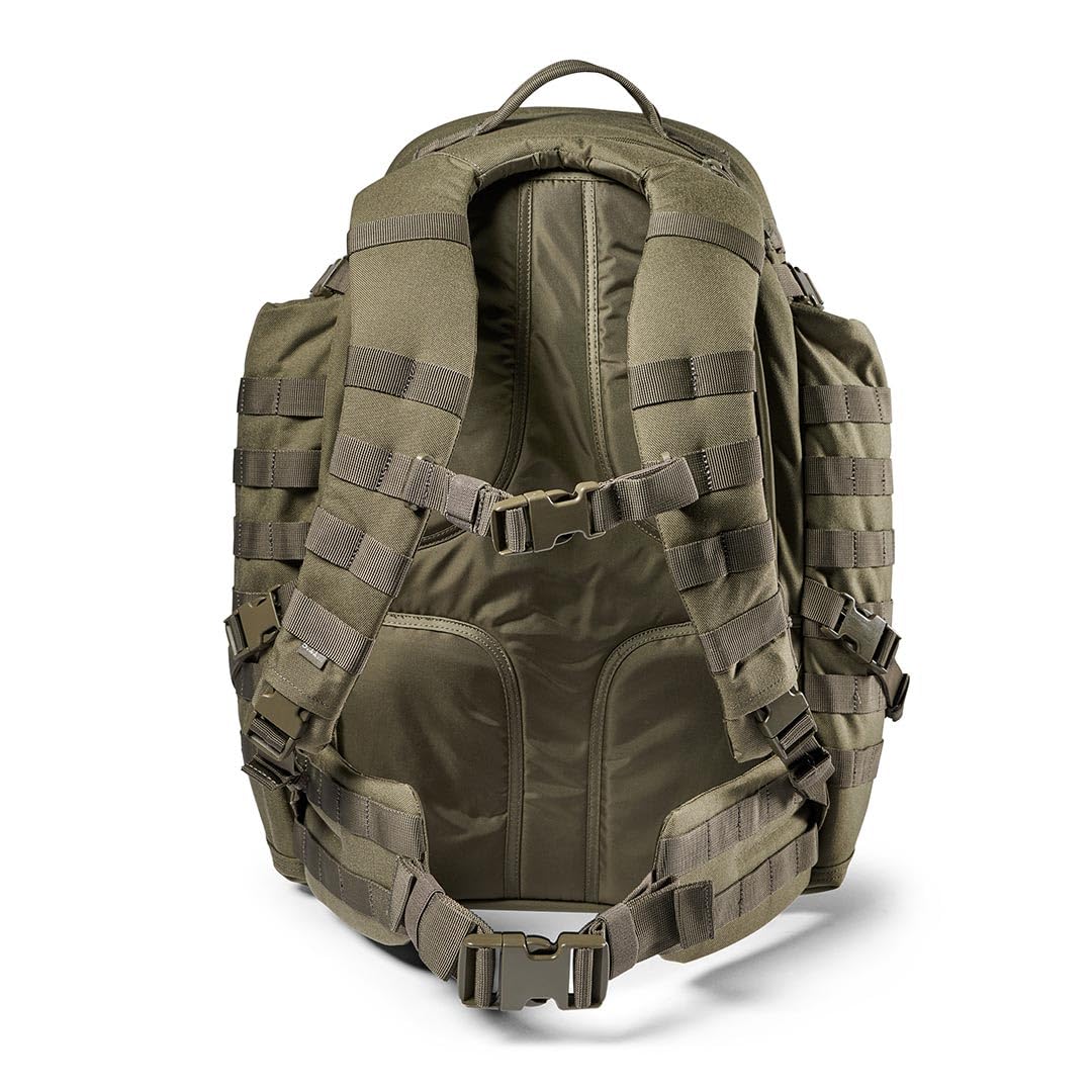 5.11 Tactical Backpack, RUSH 72 2.0 Military Survival Molle Back Pack with Laptop Compartment, Large, 55L, Ranger Green, Style 56565ABR