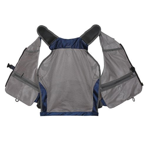 Raprance Fly Fishing Vest Backpack - Adjustable Lightweight and Quick-Dry, with 17 Pocketsfor Trout Bass Saltwate (Blue,FV01)