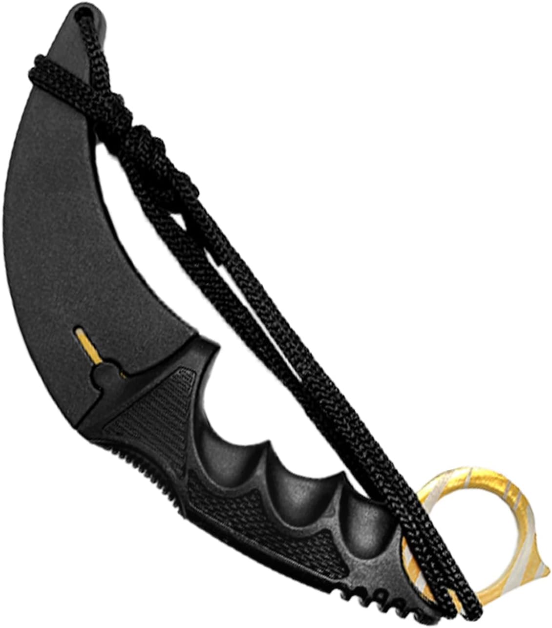 Falcon 7.5" Tactical Fixed Blade Training, No Edge. For Training Purpose Only (Black)