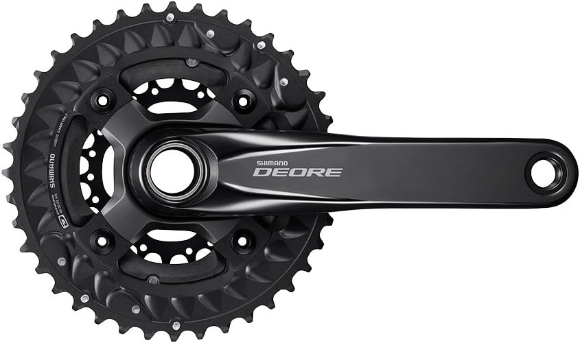 Shimano FC-M6000-3 Crankset - 170mm, 10-Speed, 40/30/22t, 96/64 BCD, Hollowtech II Spindle Interface, Black