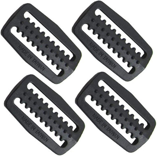 Scuba Choice Scuba Diving Plastic Weight Belt Webbing Keeper Retainer (4-Piece) Pack Set, Black