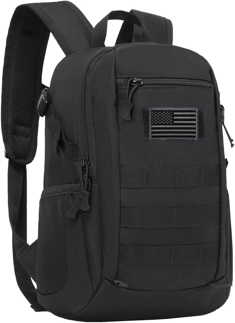 ArcEnCiel 10L/20L Mini X-Small Tactical Backpack MOLLE Daypack Gear Pack Camping Bag with Patch