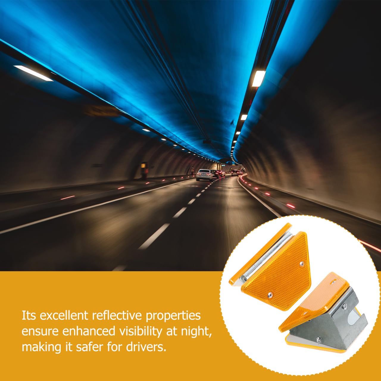 Gatuida Reflective Trail Markers Reflective Marker for Road Road Reflectors for Driveway Guardrail Delineators 2pcs Sturdy Stylish Driveway Markers