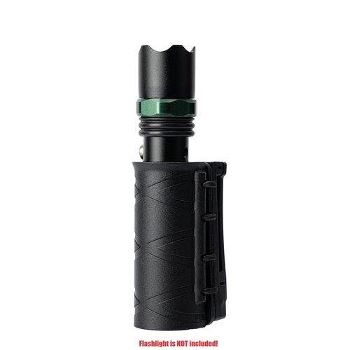 TACNEX Flashlight Holder for Duty Belt Tactical MOLLE Torch Holster Rotatable Light Carry Case Pouch fit 1"-1.2" Diameter Flashlight for Police LEO Security Military
