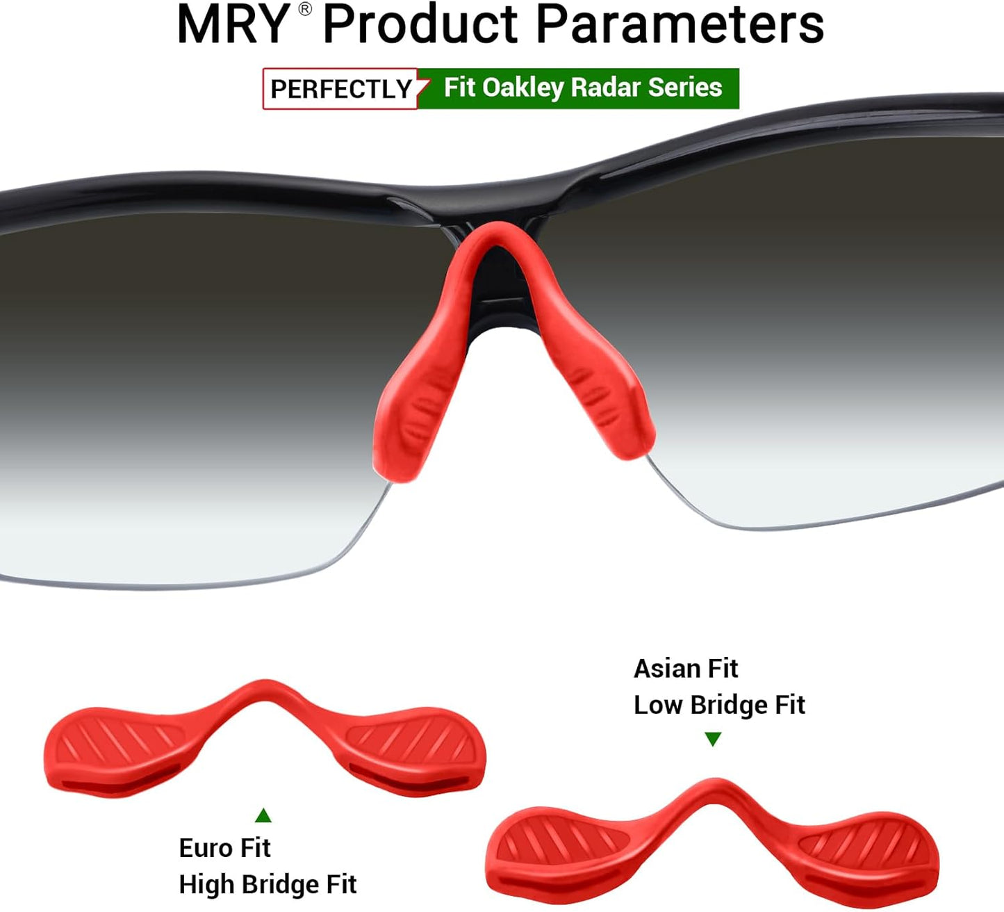 Mryok Replacement Nosepiece Nosepad for Oakley Radar Path EV RadarLock Sunglass