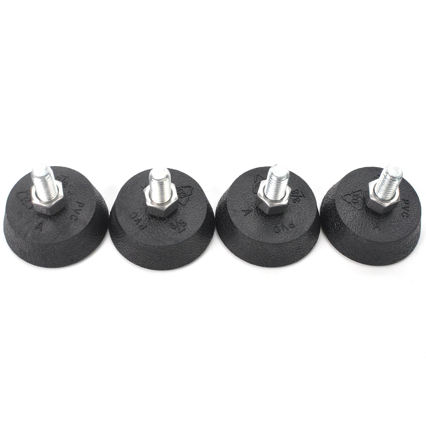 Anvpkun (4 Pack Upgrade 3/8" Spin Bike Foot Pads Compatible with Peloton Bike Replacement Parts Non-Slip Shock-Absorbing Leveling Feet with Sound-Proof Rubber for Exercise Bike Leveling