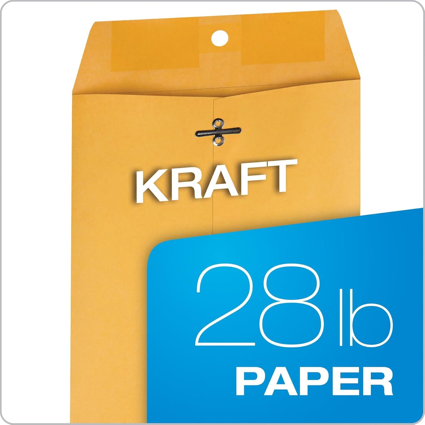 Quality Park 6 x 9 Clasp Envelopes, Clasp and Gummed Closures for Storing or Mailing, 28 lb Kraft Paper, 100 per Box (QUA37855)