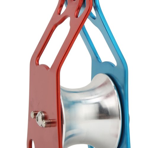 Camnal 40KN Rock Climbing Pulley Fixed Side Single Sheave Pulley for High Altitude Traverse and Hauling Gear, Ideal Outdoor Survival Tool, Hauling Pulley for Climbing Enthusiasts