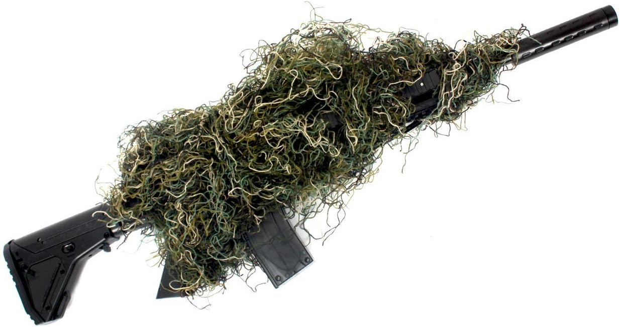 AUSCAMOTEK Ghillie Suit for Hunting Camouflage Suit Hunting Gilly - Green
