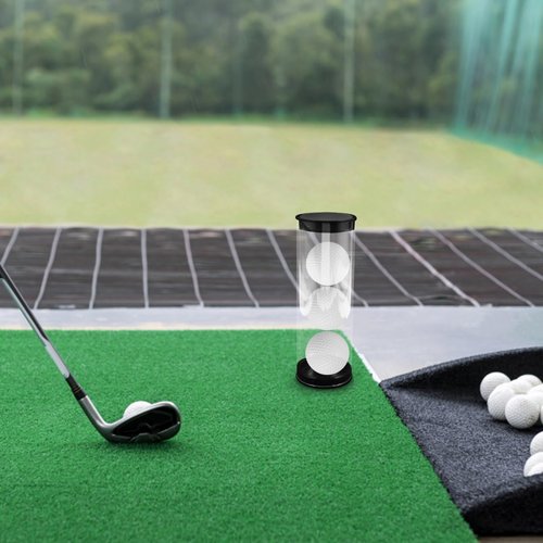 INOOMP 4Pcs Golf Ball Display Case Golf Ball Cube Clear Golf Ball Holder Case Small Sports Ball Carrier for Baseball Collectibles
