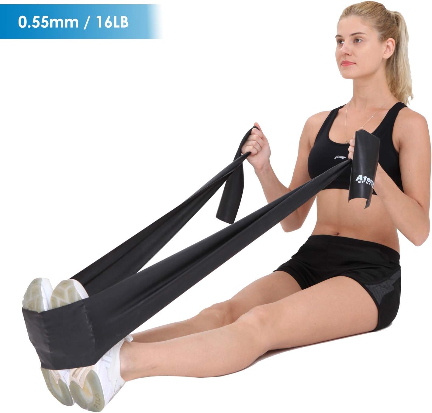 Exercise Bands for Physical Therapy | Resistance Band for Fitness, Yoga, Pilates | Long Resistance Bands for Working Out | Elastic Band for Exercise | Stretch Band