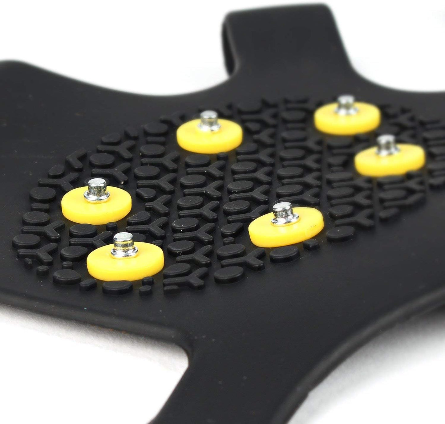 EONPOW Ice Grips, Ice & Snow Grips Cleat Over Shoe/Boot Traction Cleat Rubber Spikes Anti Slip 10 Steel Studs Crampons Slip-on Stretch Footwear