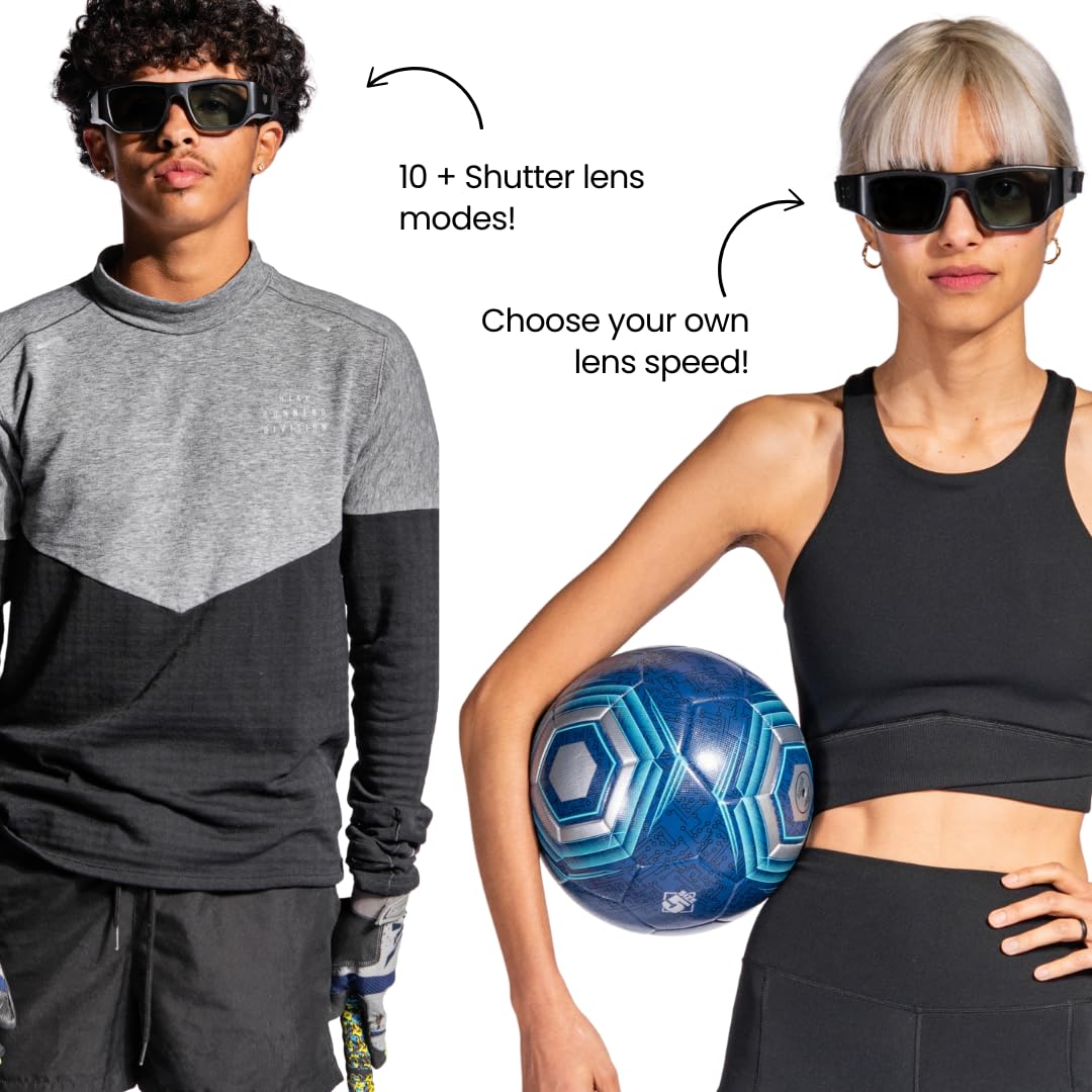 Applied Vision Sports Vision Training Strobe Glasses - Sports Reaction Training. Reflex and Hand-Eye Coordination Tool