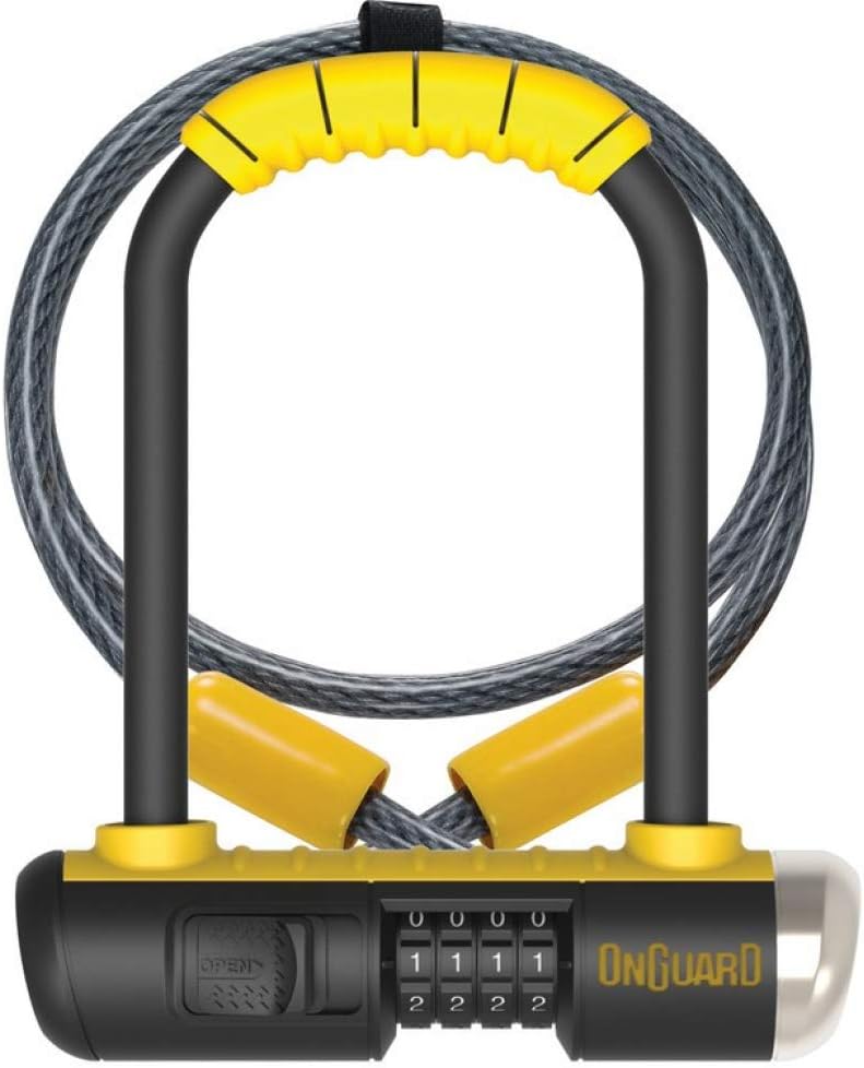 OnGuard Bulldog Shackle Lock – Black, 9 x 14 x 4 cm