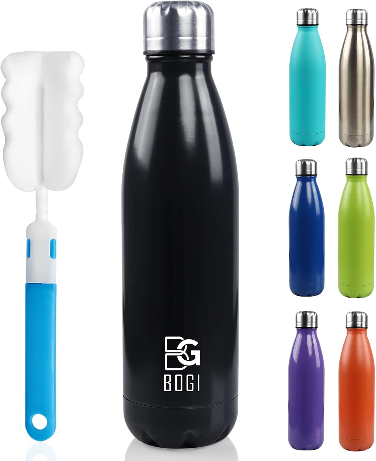 17oz Insulated Stainless Steel Water Bottle | Leak-Proof | Hot Pink for Outdoor Sports