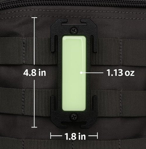 ONE Shear® Glow in The Dark MOLLE Emergency Identifier – Tactical 1 inch Web Gear Attachment for Outdoors, First Responders & EDC 2 Pack