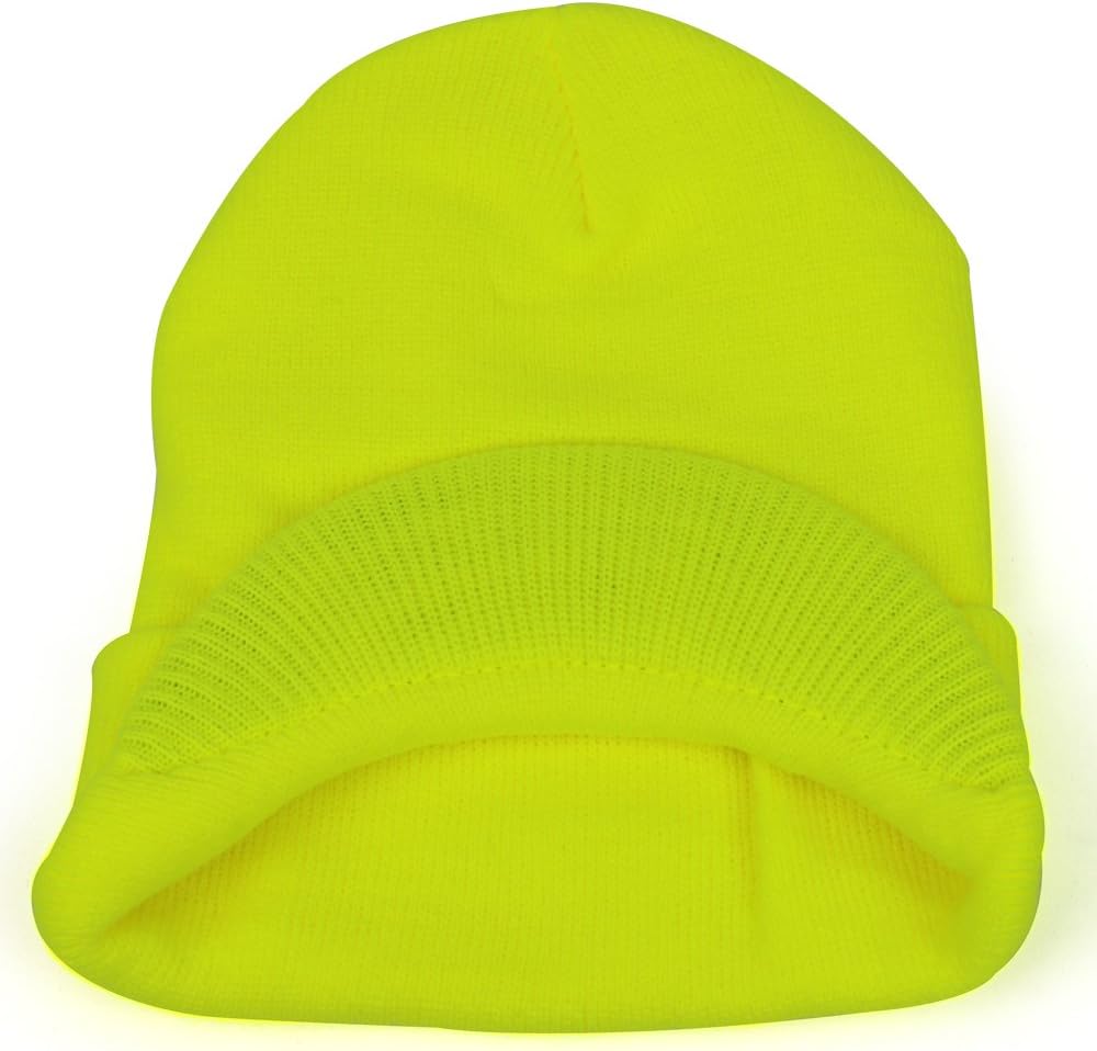 Armycrew Neon Snug Fit Knitted Beanie Visor Cap