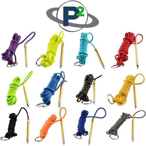 10ft Paracord Fishing Stringer - 550lb Capacity with Metal Needle & Split Ring